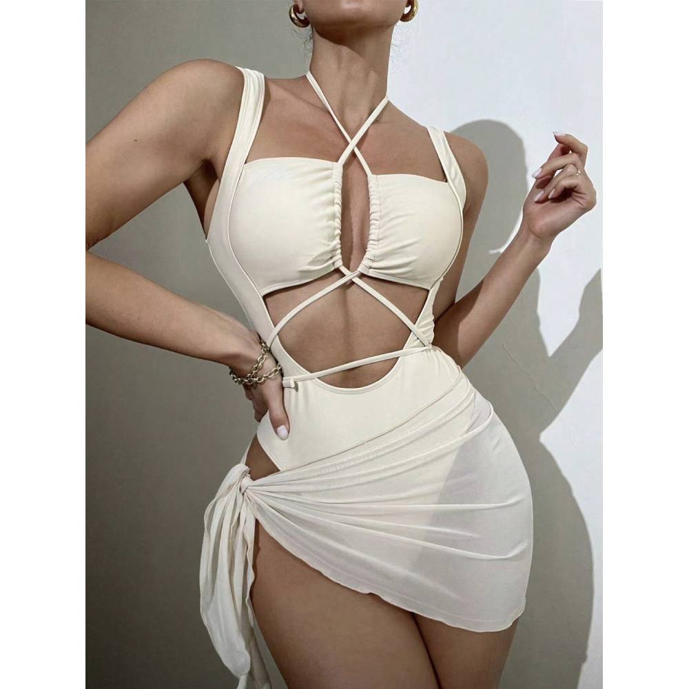 Monochrome Suit Set - Cikini-kadınlar için tek renkli seksi bikini