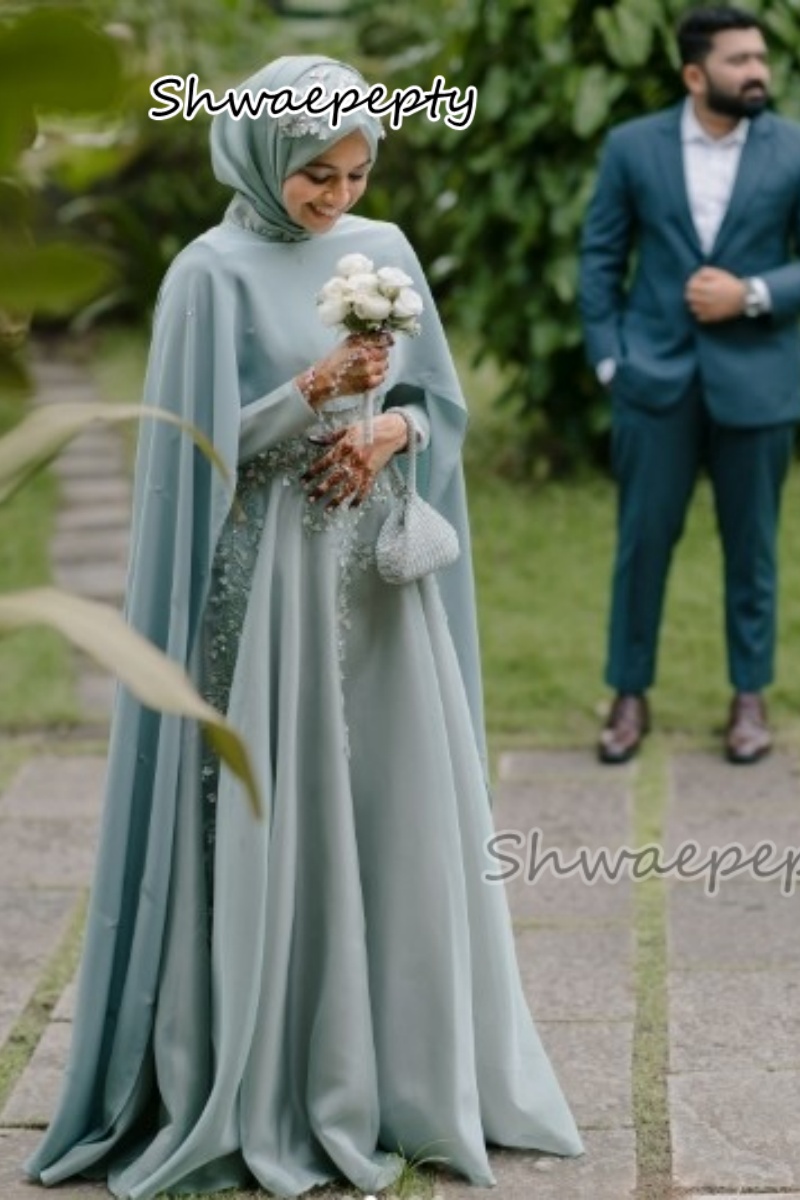 Women Formal Wear Dubai - Zarif Müslüman Abiye Pelerin Arapça Dubai