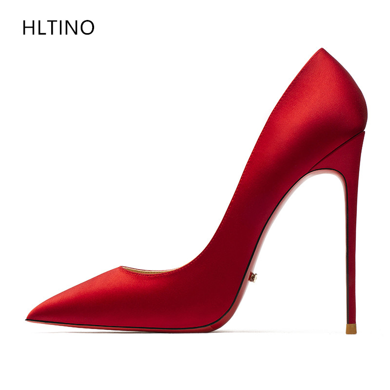 Women'S Formal Wear For Wedding - HLTINO Yeni Varış Kırmızı Ipek Elbise