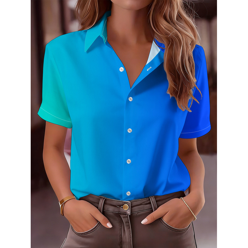 Kadın Günlük Kısa Kollu Düğmel - Women Formal Wear Stitching incelemesi ve fiyatı