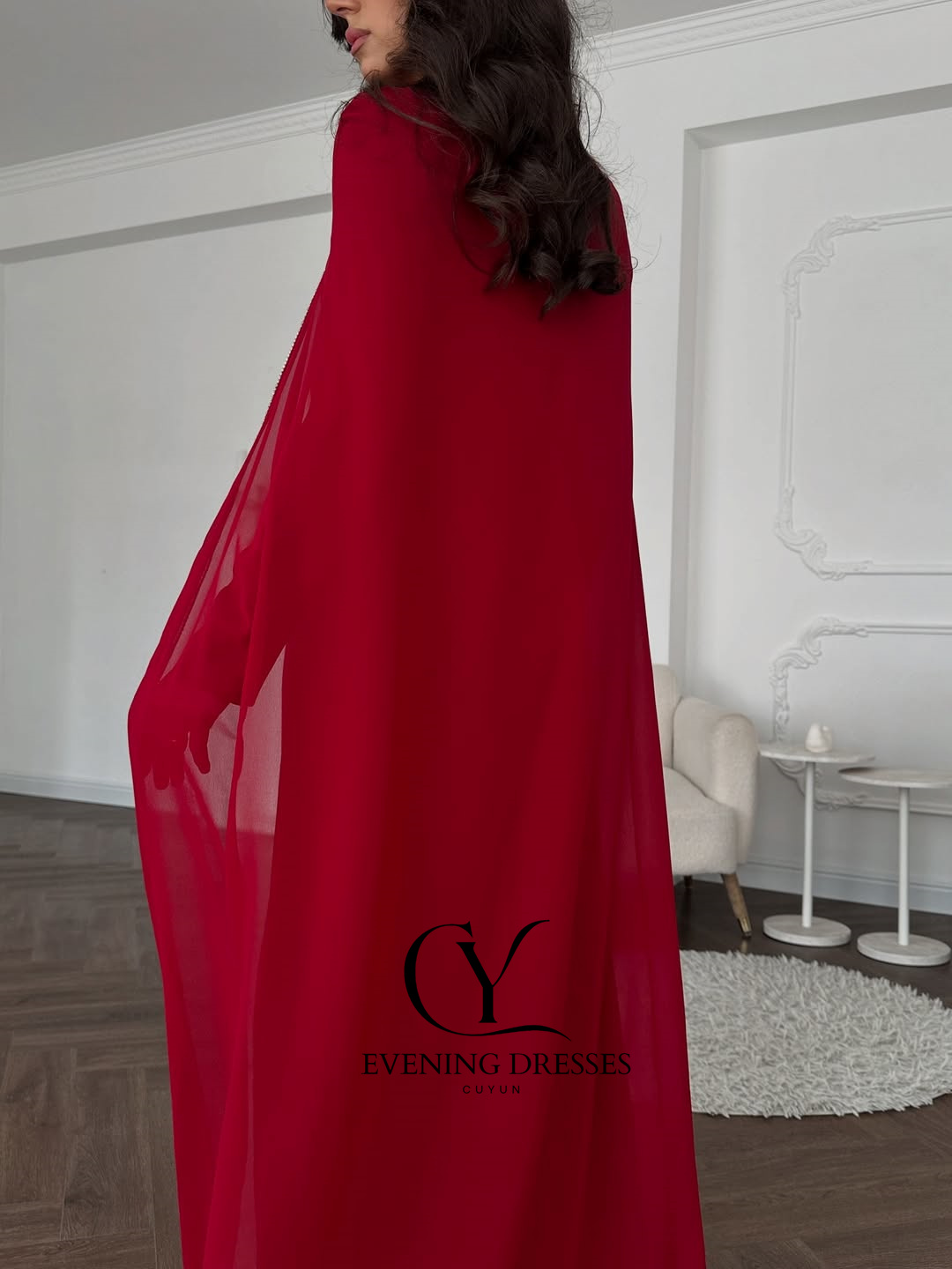 CUYUN Kırmızı Suudi Kadın Abiy - Women Formal Wear Dubai incelemesi ve fiyatı