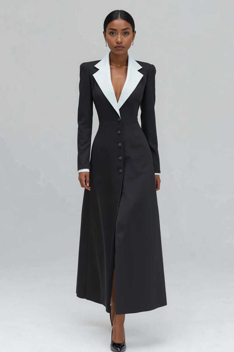 A Line Kadın Uzun Blazer Ceket - Women Formal Party Wear Dress incelemesi ve fiyatı