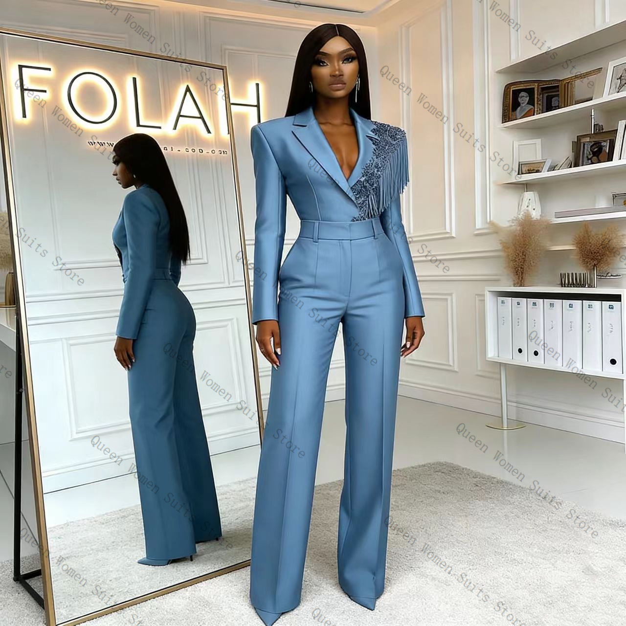 Püskül Mavi Kadın Takım Elbise - Women'S Formal Wear Jackets incelemesi ve fiyatı