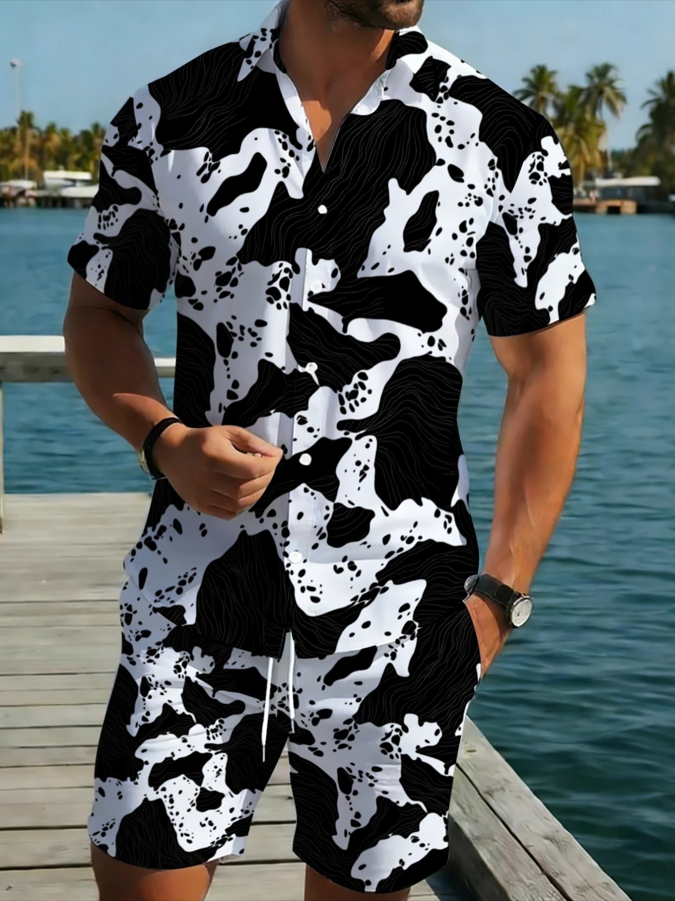 Tek Renkli Soyut Kamuflaj Dese - Monochrome Suit Set incelemesi ve fiyatı