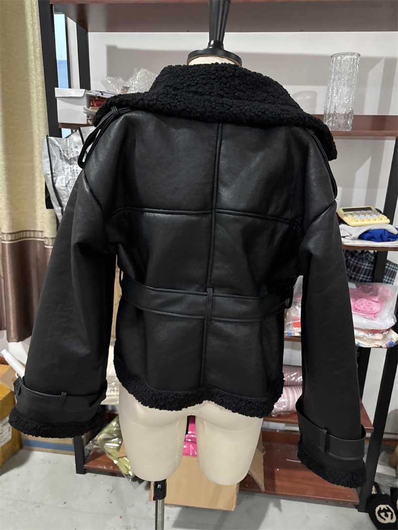 PU Deri Kürk Siyah Kadın Ceket - Women'S Formal Wear Jackets incelemesi ve fiyatı