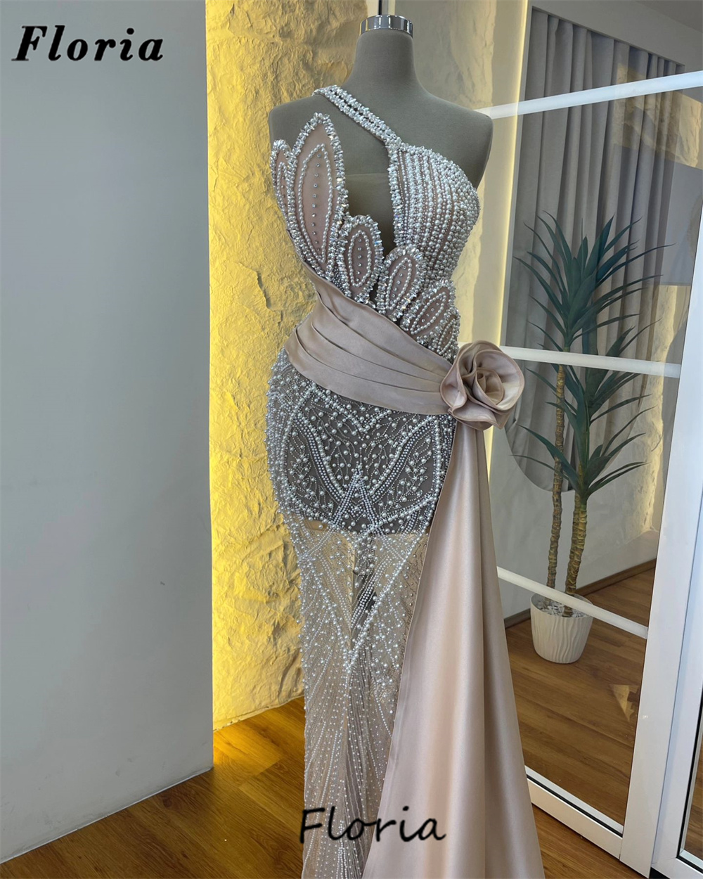 Yeni varış bir omuz balo kıyaf - Women Formal Wear Dubai incelemesi ve fiyatı