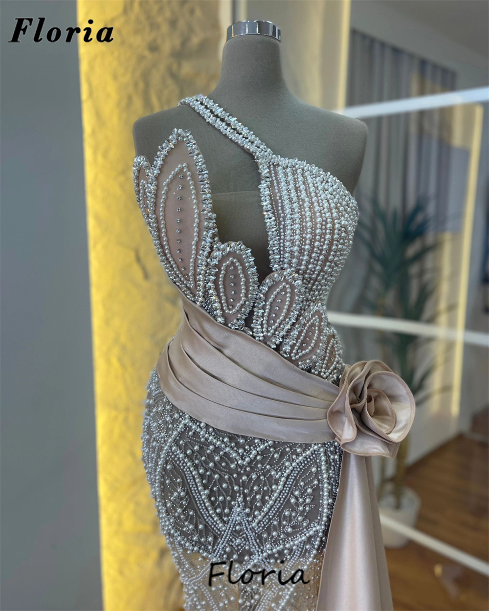 Yeni varış bir omuz balo kıyaf - Women Formal Wear Dubai incelemesi ve fiyatı