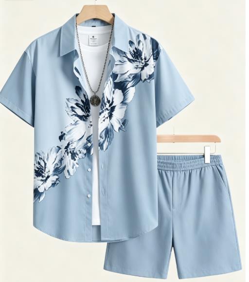 Vintage Tek Renkli Çiçek Desen - Monochrome Suit Set incelemesi ve fiyatı