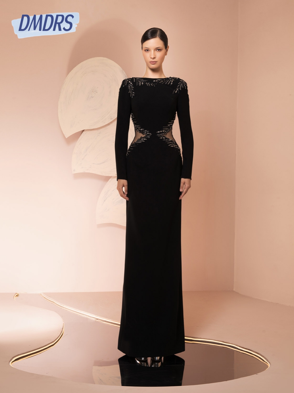 Siyah Cut Out Abiye Şık Tekne  - Women Formal Wear Dubai incelemesi ve fiyatı