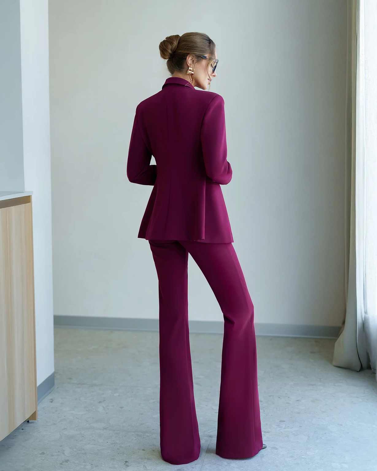 Saf Renk Kadın Pantolon Takım  - Women Formal Party Wear Dress incelemesi ve fiyatı