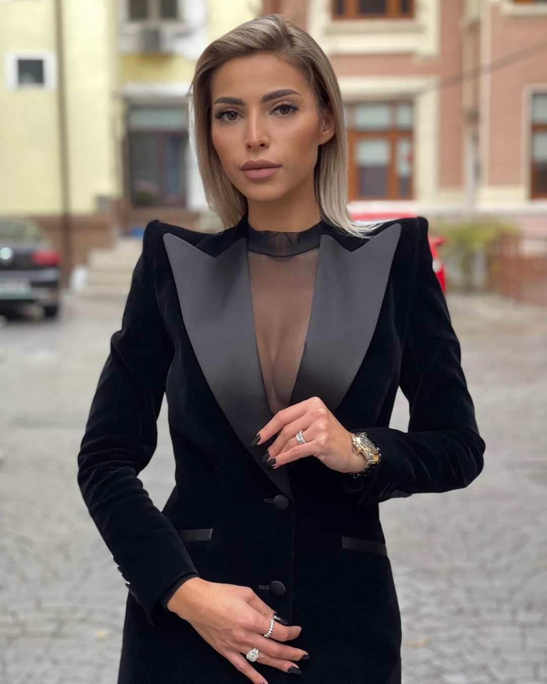 Serin siyah 2 parça kadın pant - Women Formal Party Wear Dress incelemesi ve fiyatı