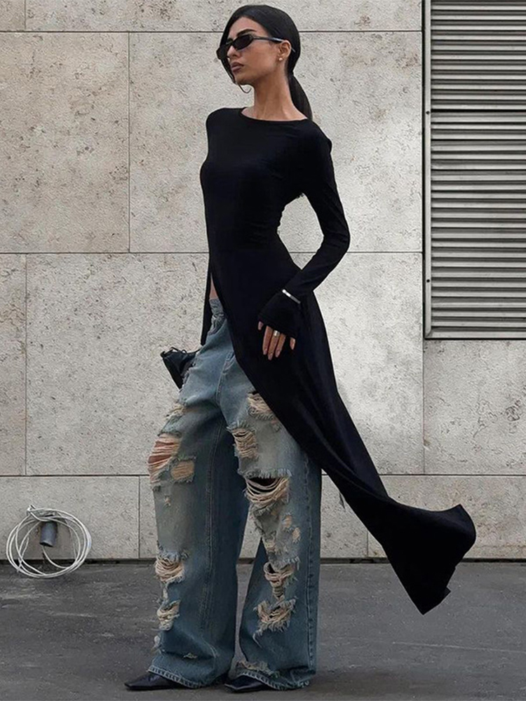 Trendix Siyah Asimetrik Maxi E - Women Formal Wear Zara incelemesi ve fiyatı